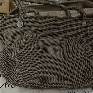 The Sak Brown Tote Bag with Textured Design